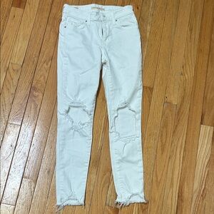 Levi's 721 High Rise Skinny Jeans - White